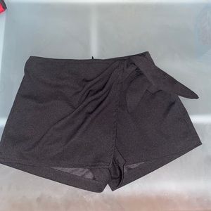 Black Asymmetrical Skirt/Skort
